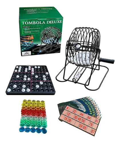 Juego de bingo con bolillero