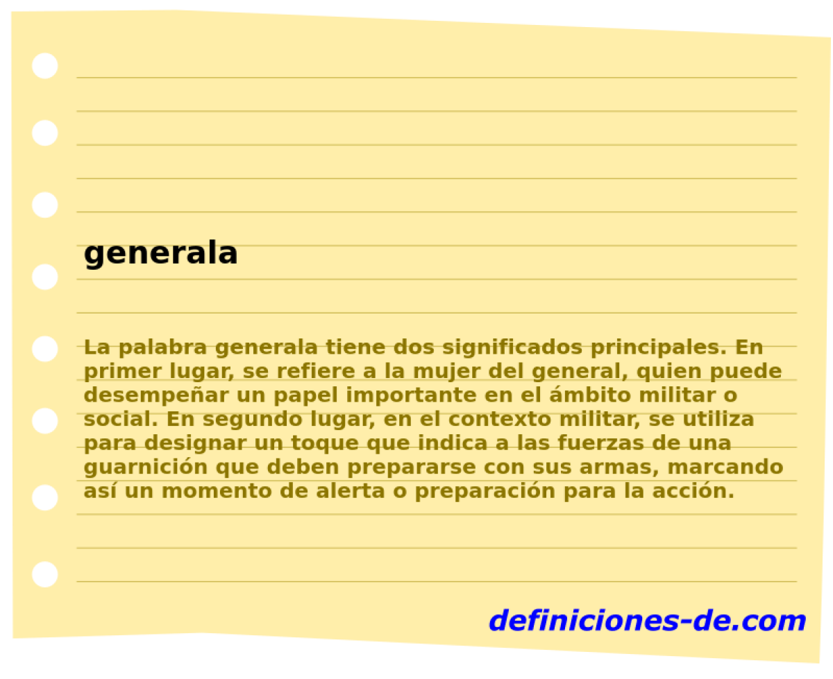 Como se anota en la generala