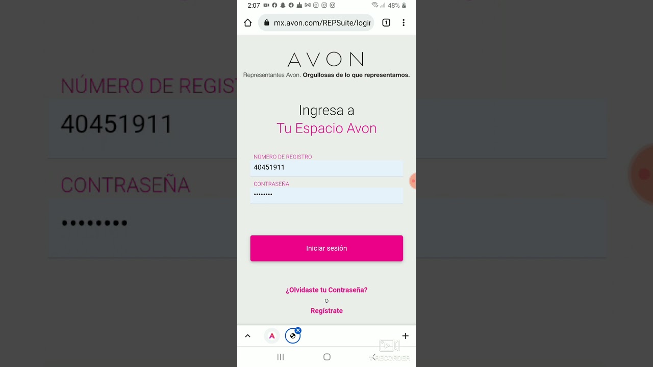 Uso de la verificación en dos pasos para proteger tu acceso a Avon